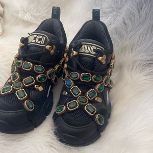 Gucci Flashtrek Leather Trainers
